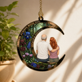 Personalized Always With You Memorial Suncatcher - Custom Stained Glass Sympathy Gift for Window - Bereavement Remembrance Decor