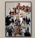 Personalized Vintage Newspaper Birthday Poster Art Custom Birthday Gift Anniversary Canvas Wall Decor Retro News Style Print