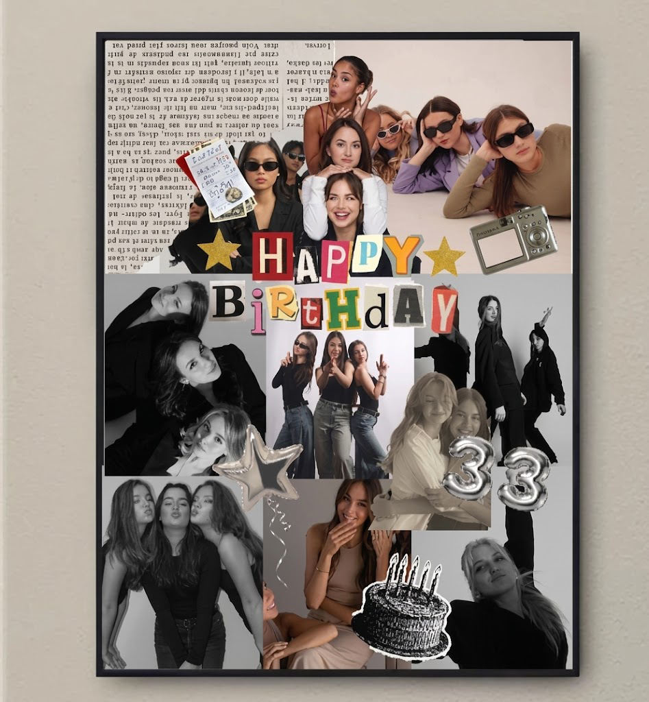 Personalized Vintage Newspaper Birthday Poster Art Custom Birthday Gift Anniversary Canvas Wall Decor Retro News Style Print