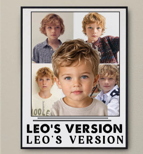 Personalized 4-Photo Version Custom Wall Art Poster - Multi-Picture Memory Collage Print for Home Wall Decor and Personalized Gifting