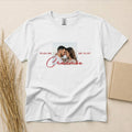 Personalized Happy Anniversary Date Photo T-Shirt Custom Picture Names Anniversary Gift for Couples Lightweight Breathable Soft Cotton Tee