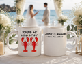 Personalized You're My Lobster Beach Wedding Mug - Custom Couple Ceramic Coffee Cup with Nautical Starfish Design and Names