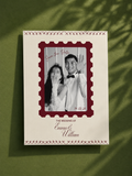 Personalized Wedding Postage Stamp Photo Booth Frame Custom Couple Names and Date Photography Prop