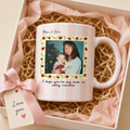 Every Sip Reminds Me of You Personalized Mom Photo Mug Custom Picture Coffee Cup Multi-Color Ceramic Mother's Birthday Gift