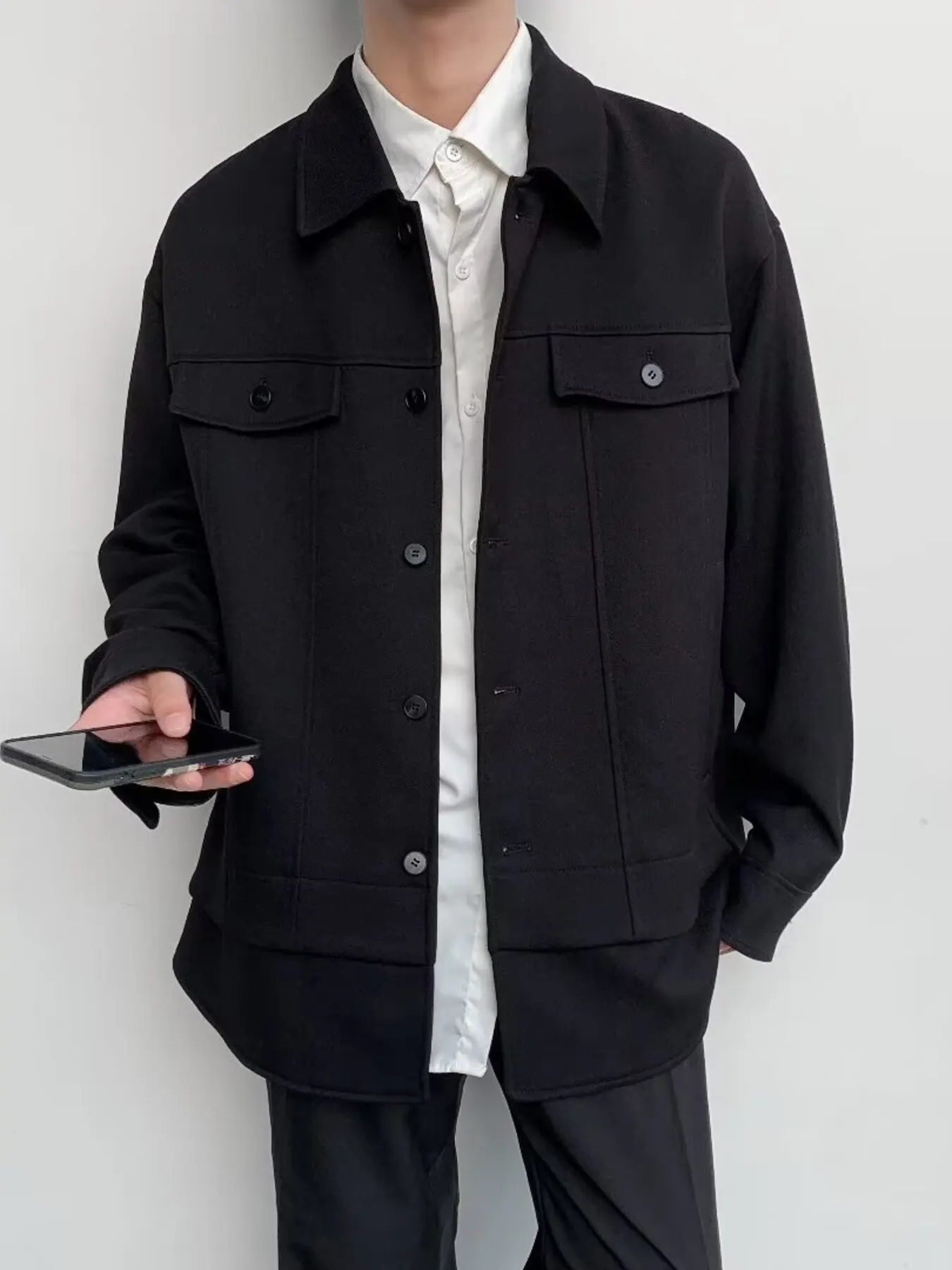 Men's Casual Button-Down Jacket